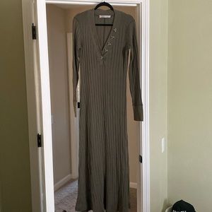 Duck green maxi dress from three people